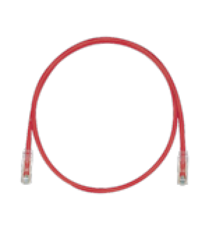 CABLE DE PARCHEO TX6, UTP CAT6, 24 AWG, CM, COLOR ROJO, 7FT
