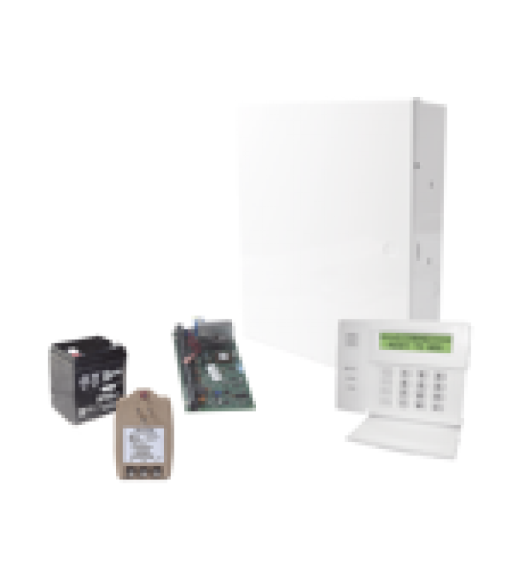 SISTEMA DE ALARMA VISTA48LA CON 4 ZONAS EN TECLADO, INCLUYE TRANSFORMADOR Y BATERIA