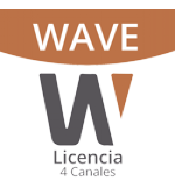 LICENCIA DE 4 CANAL DE WISENET WAVE PROFESIONAL