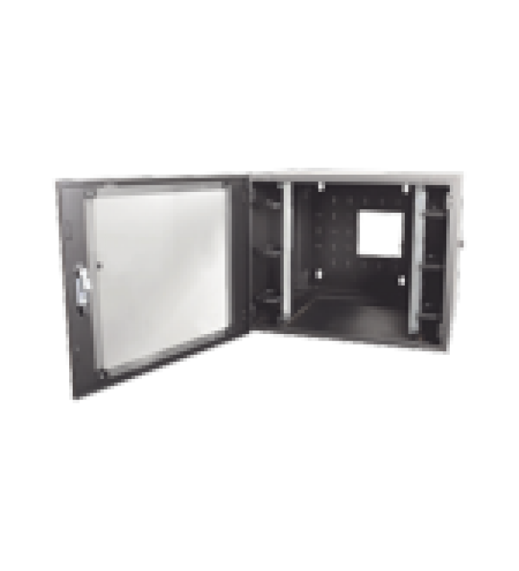 GABINETE DE PARED ESTANDAR DE 19IN, ABATIBLE, DE 12 UR, 762 MM DE PROFUNDIDAD, COLOR NEGRO