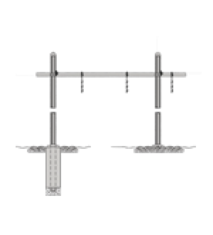 GUIA DE CABLE HORIZONTAL TIPO PUENTE SENCILLA DE 12 DE ANCHO.