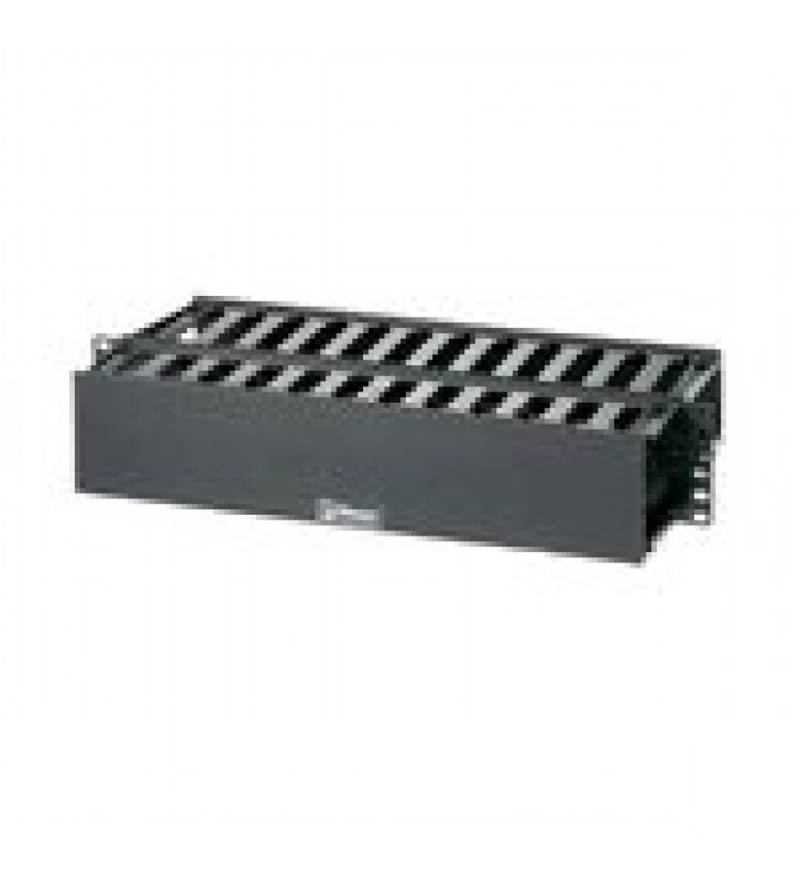 ORGANIZADOR DE CABLES HORIZONTAL PATCHLINK, DOBLE (FRONTAL Y POSTERIOR), PARA RACK DE 19IN, 2UR