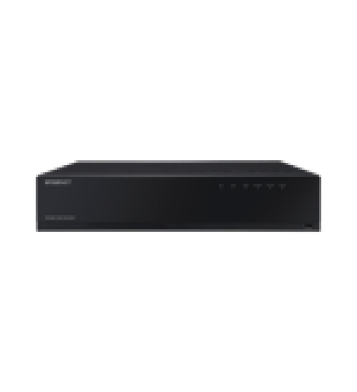 NVR DE 12 MEGAPIXEL CON WISENET WAVE EMBEBIDO / INCLUYE 4 LICENCIAS / 8TB INCLUIDOS / 16 CANALES / 16 PUERTOS POE+ / H.265 & WISESTREAM / E/S DE ALARMA