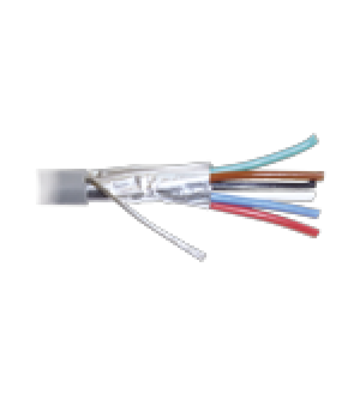 BOBINA DE 305 METROS DE CABLE 8 CONDUCTORES, 22 AWG, TIPO CMR, DE COLOR GRIS PARA APLICACIONES EN ALARMAS DE INTRUSION /CONTROL DE ACCESO/INTERFONOS Y TV PORTEROS/AUTOMATIZACION/AUDIO Y VOCEO.