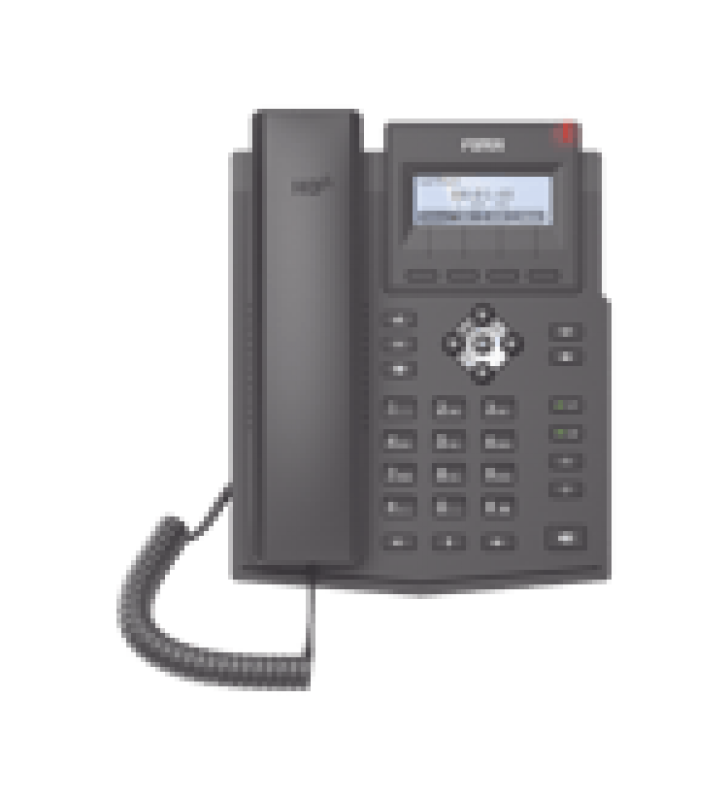 TELEFONO IP EMPRESARIAL PARA 2 LINEAS SIP CON PANTALLA LCD,  PUERTOS GIGABIT, CODEC OPUS, CONFERENCIA DE 3 VIAS, POE.