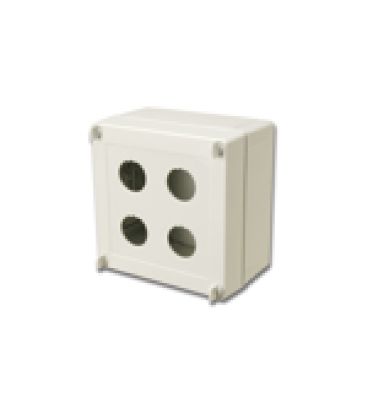 CAJA INDUSTRIAL DE CONEXION (RUGGEDIZED), DE 4 PUERTOS DE COBRE O FIBRA, CON PROTECCION IP66/IP67 (NEMA 4X)