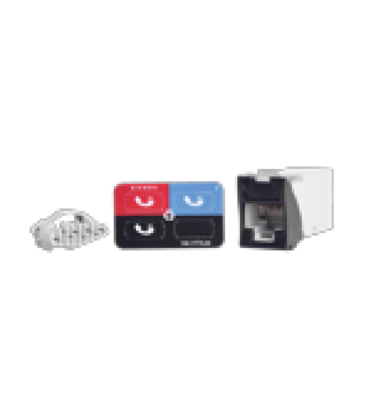 JACK Z-MAX UTP CATEGORIA 6, MONTAJE HIBRIDO EN PLACA DE PARED (PLANO Y ANGULADO), COLOR NEGRO