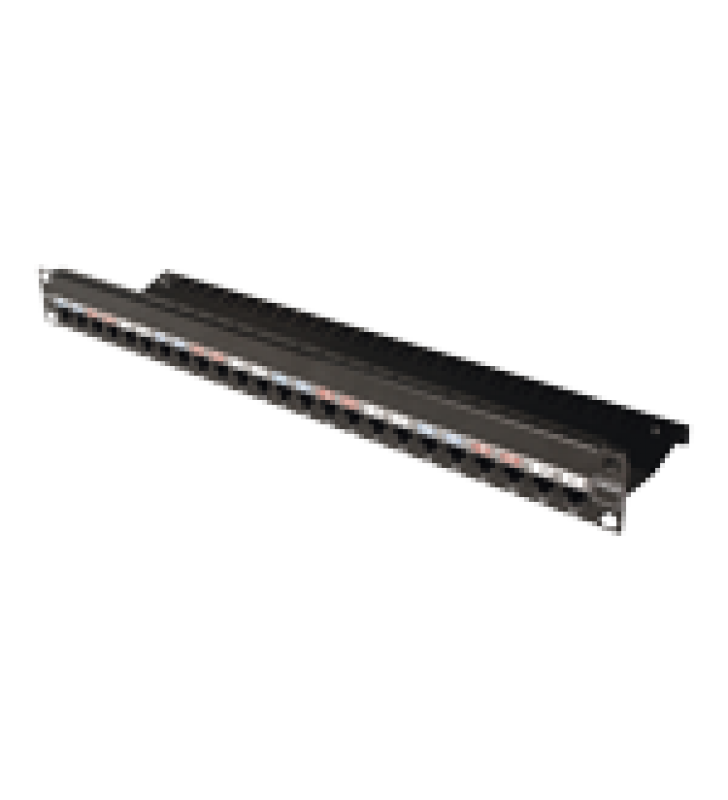 PATCH PANEL Z-MAX, DE 24 PUERTOS, MODULAR, PLANO, 1UR
