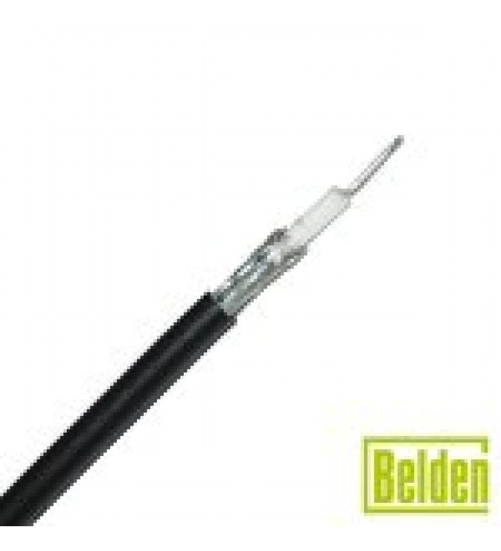 CABLE RG58AU CON BLINDAJE DE MALLA DE COBRE ESTANADA 96%, AISLAMIENTO DE FOAM POLIETILENO.